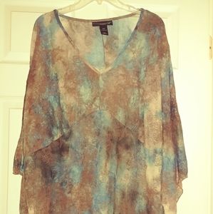 Multi colored Handkerchief Blouse